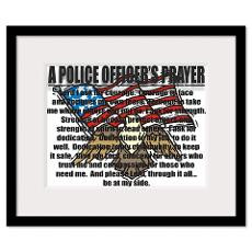 POLICE OFFICER'S PRAYER Framed Print