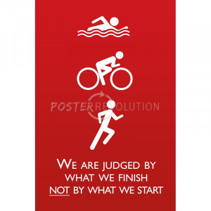 sports quotes – triathlon motivational quote sports poster print 13 ...