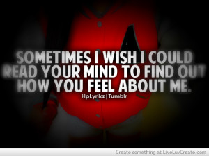 Wonder How You Feel About Me