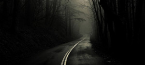 Scary Facebook Cover Quotes cover. dark-scary-road-