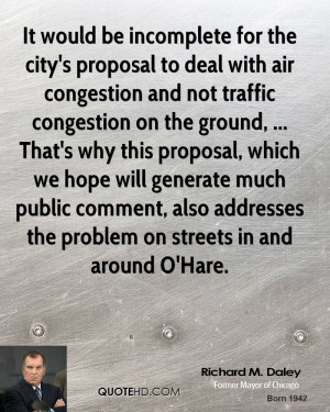 It would be incomplete for the city's proposal to deal with air ...