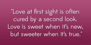 Love At Second Sight Quotes