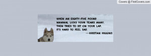 Snowflake dog quote cover