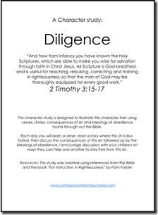 Click here to download: A Character study: Diligence