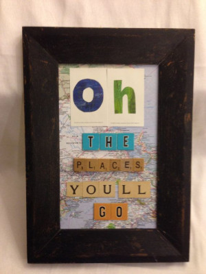 Oh The Places We'll Go Dr. Seuss Inspired Upcycled by CarosCorner, $40 ...