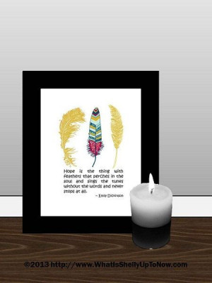 Emily Dickinson Inspirational Quote by WeLovePrintableArt on Etsy