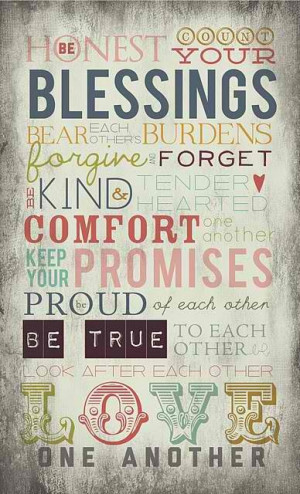 count your blessings.