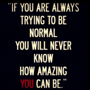 Being amazing is amazing