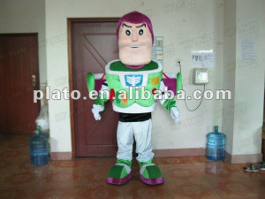 Buzz Lightyear spaceman mascot costume