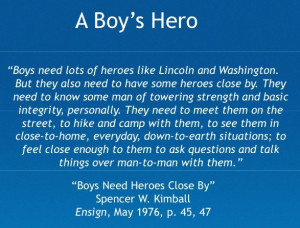 love this quote. I found it while studying Cub Scout training. So ...