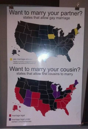 Same Sex Marriage Vs. First Cousin Marriage