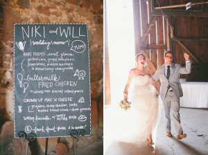 love their personalized bibs with their wedding logo – two back to ...