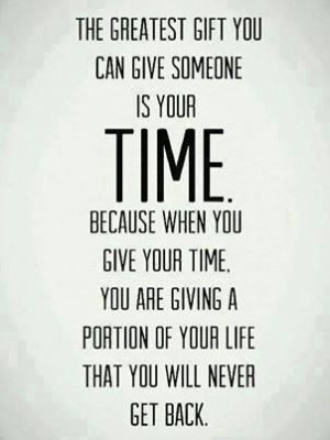 The gift of time
