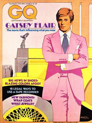 Robert Redford as Gatsby--GQ Magazine cover March 13, 1974