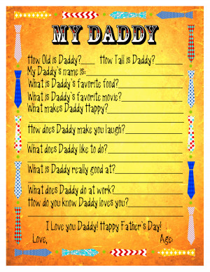 Happy Fathers Day | Free Printable Downloads