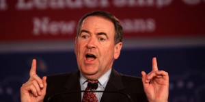 Governor Mike Huckabee speaking at the Republican Leadership ...