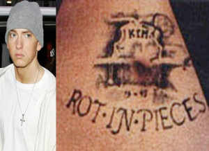 Awesome Eminem Tattoos Engraved on His Body