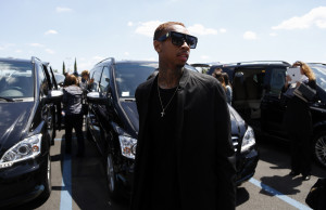 American rapper Tyga arrives in Florence, Italy, Saturday, May 24 ...