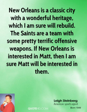 New Orleans is a classic city with a wonderful heritage, which I am ...