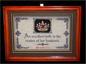 Details about EXCELLENT WIFE IS THE CROWN OF HER HUSBAND-Bible ...