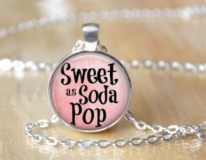 Sweet as Soda Pop Music Lyric Necklace by ShakespearesSisters, $9.00