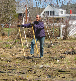 We Celebrated Earth Day with Our New Gulland Forge Broadfork!