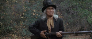 Lone Watie ( Chief Dan George ) with an Enfield 1853 rifle.