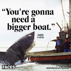 Jaws Robert Shaw's Quint Quote T Shirt Shark Movie Buff