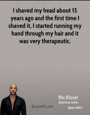shaved my head about 15 years ago and the first time I shaved it, I ...