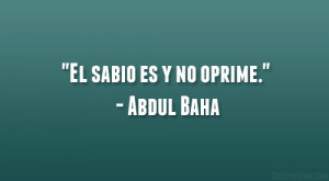 Abdul Baha Quote