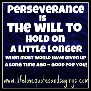 perseverance sayings