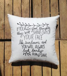 quote cushion more misc stuff roald dahl decor quotes cushions quote ...