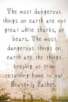... all the time do not be afraid of anything except not returning to live