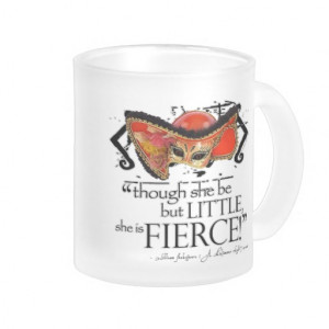 Shakespeare Midsummer Night's Dream Fierce Quote 10 Oz Frosted Glass ...