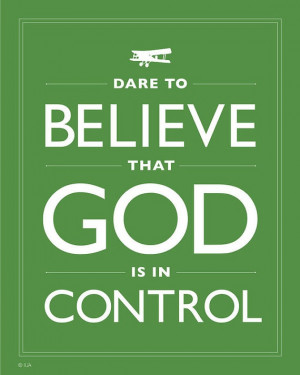 Green Faith Quote Dare to Believe That God is in by Inspireuart, $20 ...