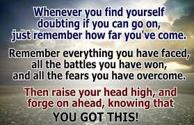 Whenever you find yourself doubting...