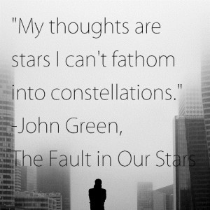 ... thoughts are stars I can't fathom into constellations.