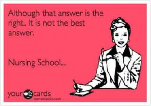 55. Nursing school problems…