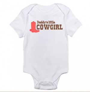 Children/Infant Daddy's little COWGIRL Cute Baby by grammeshouse, $18 ...