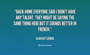 Back Home Quote