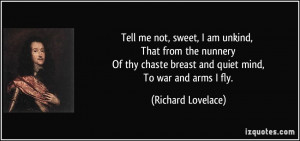 More Richard Lovelace Quotes