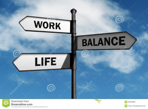 Work-life balance road sign concept for healthy lifestyle and ...