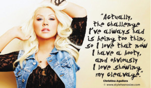 ... . She also urged other curvaceous women to be proud of their bodies