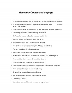 Recovery-Sayings by suchenfz