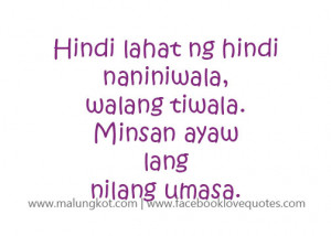 Best Tagalog Quotes – Mga Patama Love Quotes Ayaw umasa
