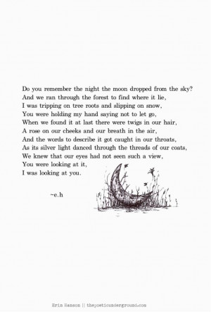 quotes beautiful poetry quotes moon poem quotes erin hanson moon poem ...