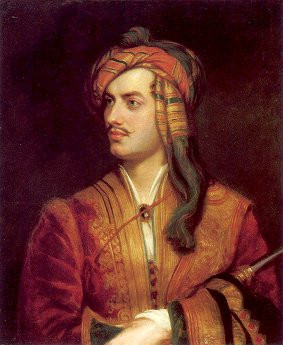 Lord Byron in Albanian dress, by Thomas Phillips, painted in 1813.