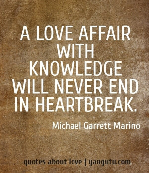 Love Affair with Knowledge