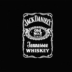 shirt black with logo Jack Daniel's white.