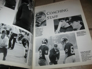 That's a young-looking Lloyd Carr from the 1990 recruiting pamphlet ...